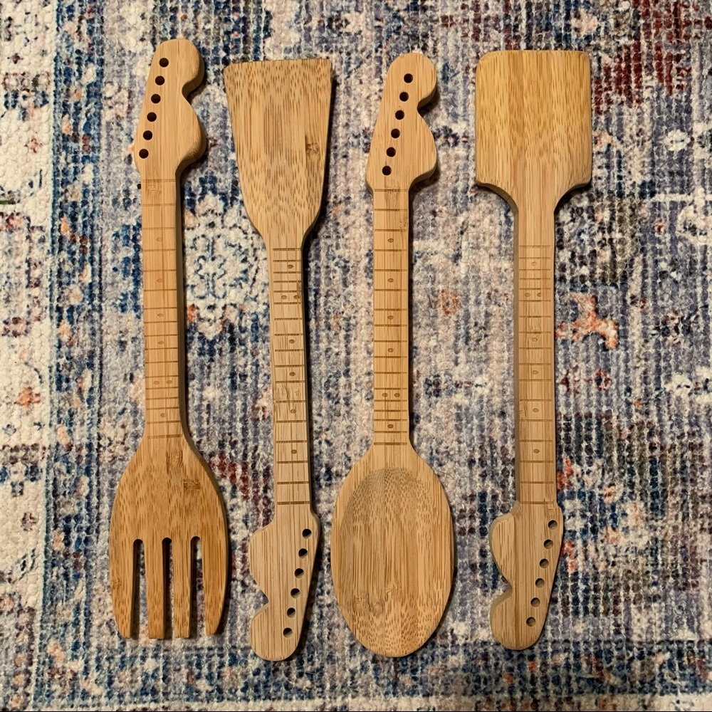 🎸 wooden utensils - spoon, spatulas, slotted spatula